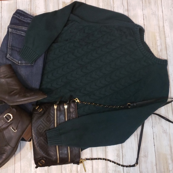 Lands' End Sweaters - *LANDS' END  CABLE KNIT SWEATER SZ 1X